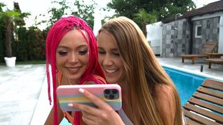Unattainable Alexis and Cherry's round ass sex